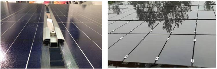 Thin Film Solar Module Clamps