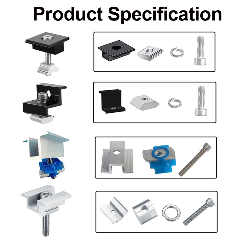 Solar Panel Clamps Sets