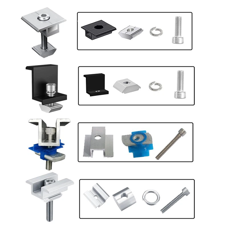 Solar Panel Rail Pv Clamp For Solar Roof factory